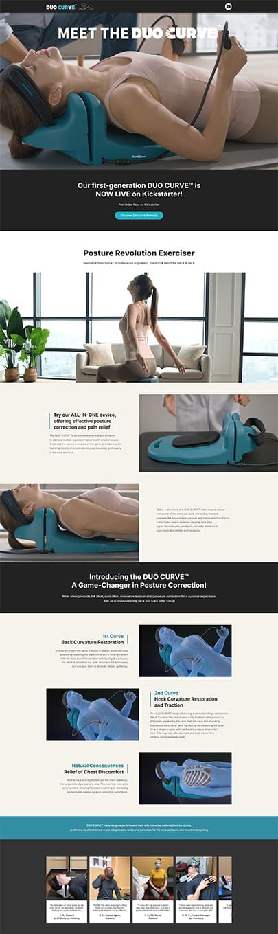 DUO CURVE 웹사이트제작