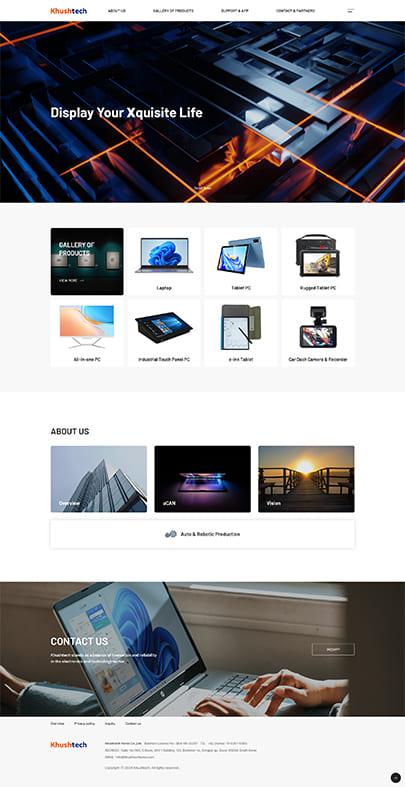 Khushtech Korea 웹사이트제작